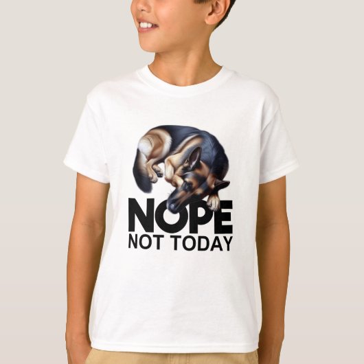 今日ではないドイツの羊飼い Tシャツ (正面)