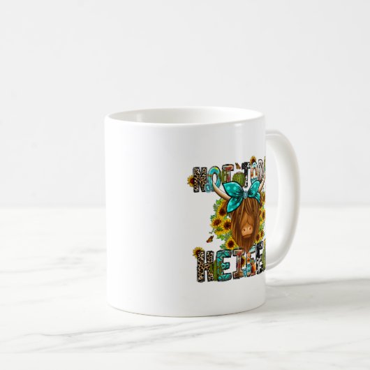 今日ではないハイファーカウマグ コーヒーマグカップ (正面右)