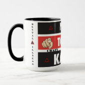 今日ではない熱狂するカレン、精神病 マグカップ (左)