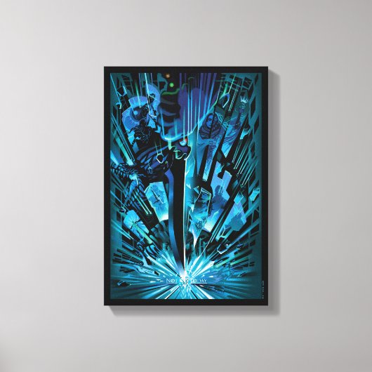 今日ではない キャンバスプリント (正面)