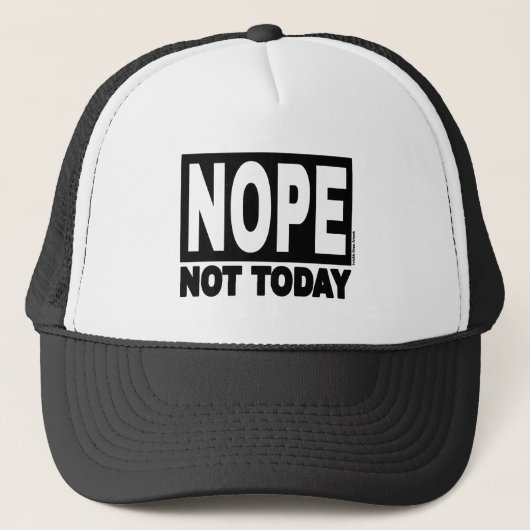 今日ではないNOPE キャップ (正面)