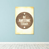 今日に素晴らしある キャンバスプリント (インサイチュ (ウッドフロア))