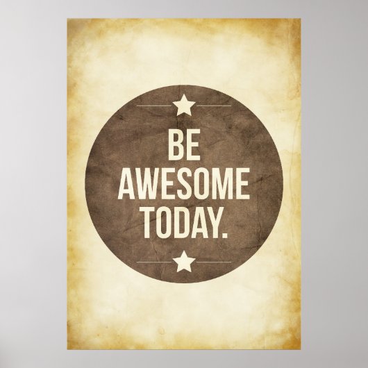 今日に素晴らしある ポスター (正面)