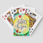 今日のおもしろいを明素晴らしるく元気にする トランプ (裏面)