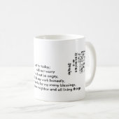 今日のための霊気のUsuiの教訓の~ちょうど; コーヒーマグカップ (正面右)