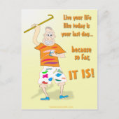 今日のような人生を過ごす最後の日 ポストカード (正面)