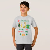 今日のアイルランドのラッキーな日のTシャツ Tシャツ (正面フル)