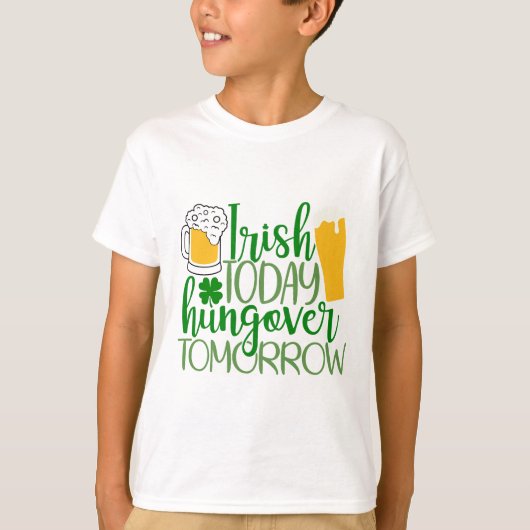 今日のアイルランド語、明日のハンゴバー Tシャツ (正面)