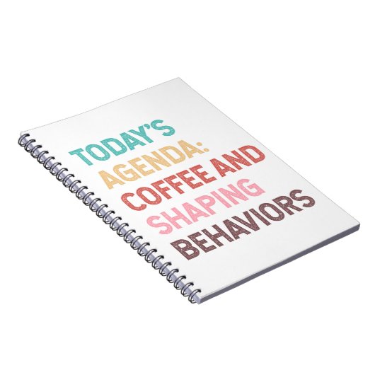 今日のアジェンダのコーヒーとシェーピング動作 ノートブック (右側)