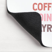 今日のアジェンダのコーヒーと給与計算 マウスパッド (コーナー)