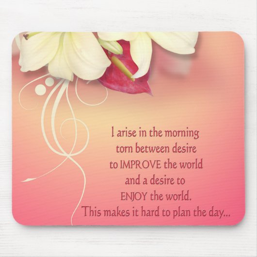 今日のインスピレーション マウスパッド (正面)