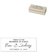 今日のエンゲージメントは始まり ラバースタンプ (押印)