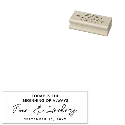 今日のエンゲージメントは始まり ラバースタンプ (押印)