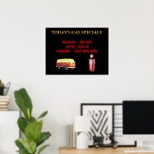 今日のガス価格 ポスター (ホームオフィス)