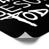 今日のキリスト教Tでイエスと話しおもしろいているだけだ – ポスター (角)