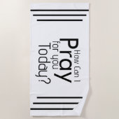 今日のキリ祈スタンのために ビーチタオル (正面)