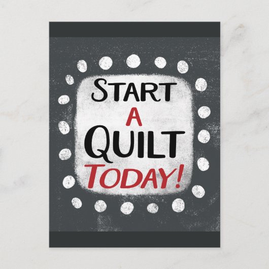 今日のキルトポストカードの開始 ポストカード (正面)