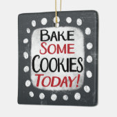 今日のクッキーを焼くオーナメント セラミックオーナメント (左)