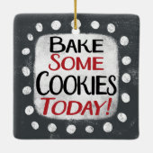 今日のクッキーを焼くオーナメント セラミックオーナメント (裏面)