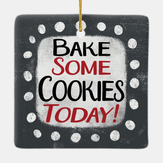 今日のクッキーを焼くオーナメント セラミックオーナメント (裏面)