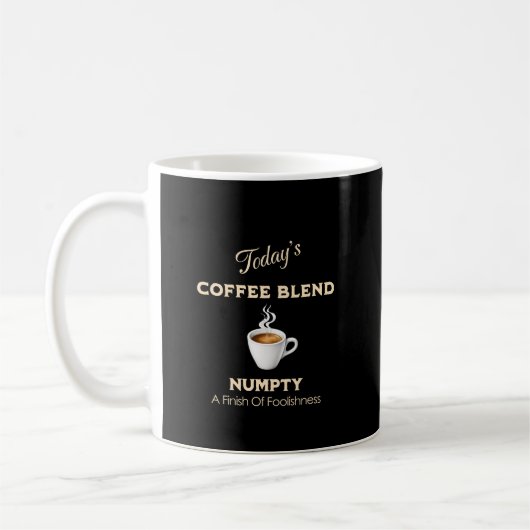 今日のコーヒーブレンド、バカ者 コーヒーマグカップ (左)