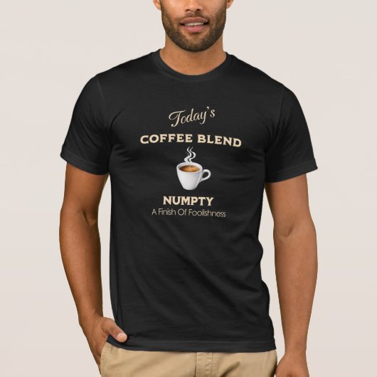 今日のコーヒーブレンド、バカ者 Tシャツ (正面)