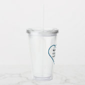 今日のゴール-保小さな人間生きているタンブラー アクリルタンブラー (右)