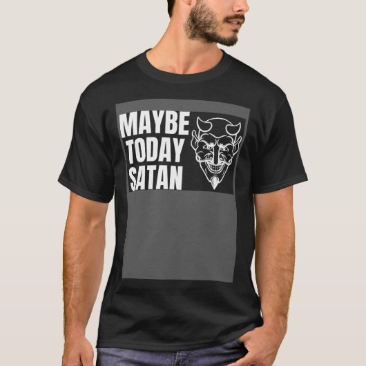 今日のサタンハロウィンハンサム悪魔のコスム Tシャツ (正面)