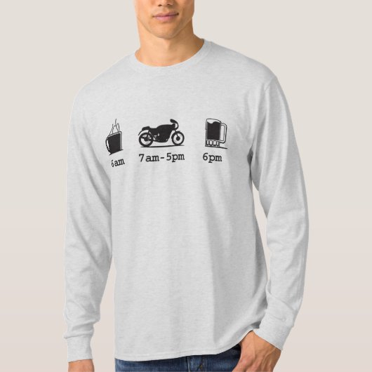 今日のスケジュール-コーヒー、2wheels、及びビール- Custo Tシャツ (正面)