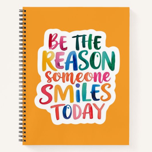 今日のスパイラルノートにスマイルを付ける理由である ノートブック (正面)