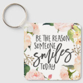 今日のスマイル引用文 キーホルダー (正面)