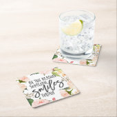 今日のスマイル引用文 スクエアペーパーコースター (インサイチュ)