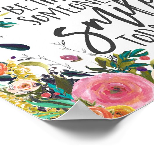 今日のスマイル引用文 ポスター (角)