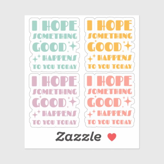 今日のセットで何か良いことが起こることを願う シール (シート)