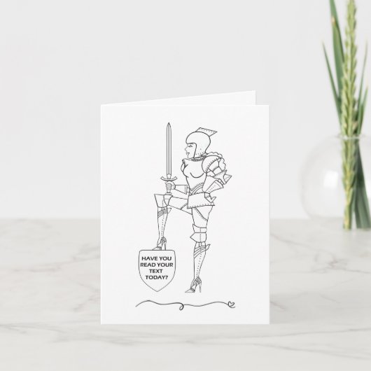 「今日のテキストは読ある?」 カード (正面)