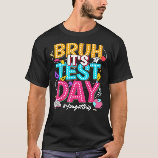今日のテスト日得を打つ Tシャツ (正面)
