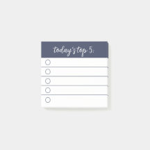 今日のトップ5の優先順位付箋
