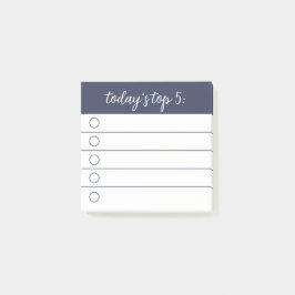 今日のトップ5の優先順位付箋 ポストイット