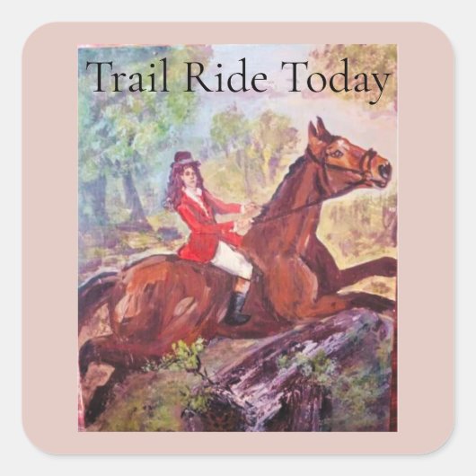 今日のトレイルライド スクエアシール (正面)