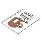 今日のナマケモノはゆっくりおもしろいだ ノートブック (左側)