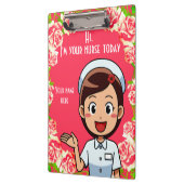 今日のナースのクリップボーパーソナライズされたド クリップボード (左)