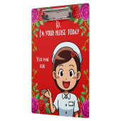 今日のナースのクリップボーパーソナライズされたド クリップボード (左)