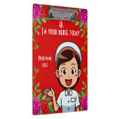 今日のナースのクリップボーパーソナライズされたド クリップボード (右)