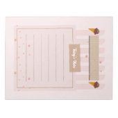 今日のノートPink Ice Cream Planningページ ノートパッド (正面)