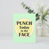 今日のパンチ顔はがき感動的 ポストカード (スタンド正面)