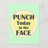 今日のパンチ顔はがき感動的 ポストカード (正面)