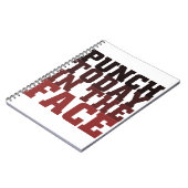 今日のパンチ顔やる気を起こさせることわざ ノートブック (左側)