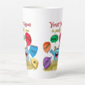 今日のパーソナライズされたテーマにはBSが含まれない カフェラテマグ (正面)