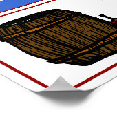 今日のビールサイン、追加または編集文字ポスター ポスター (角)