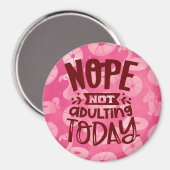 今日のピンクのプールの浮気を姦淫しない マグネット (正面/裏面)